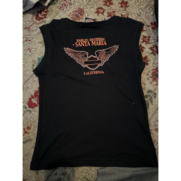 Vintage Harley Davidson Rhinestone Studded T-Shirt Size Large - Picture 5 of 6